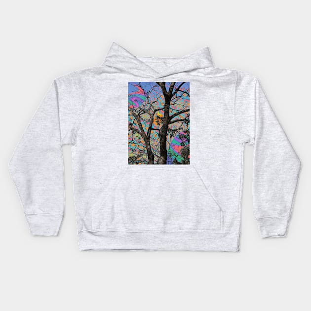 Mind Trees Kids Hoodie by Cajuca